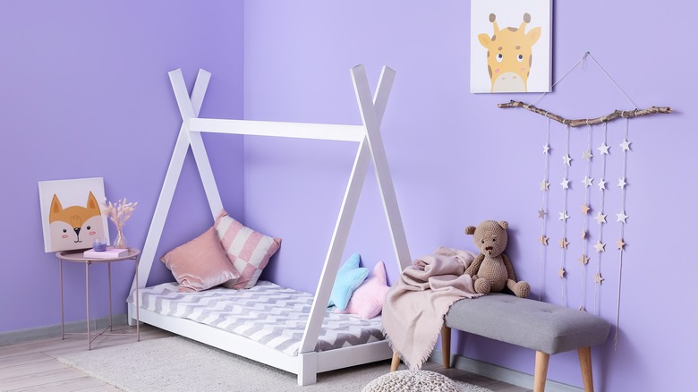 purple kids room