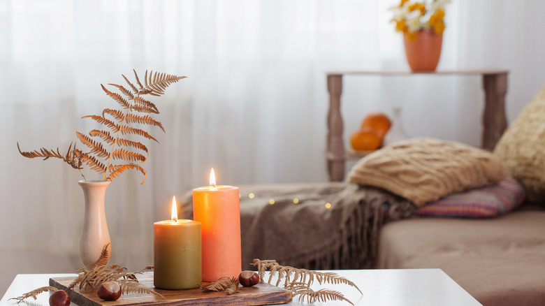 Scented fall candles