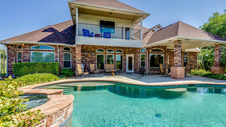 large home and pool