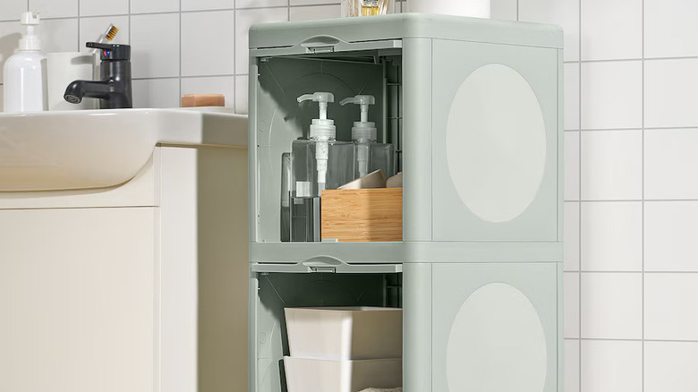 The IKEA IVÖSJÖN Cabinet in a bathroom
