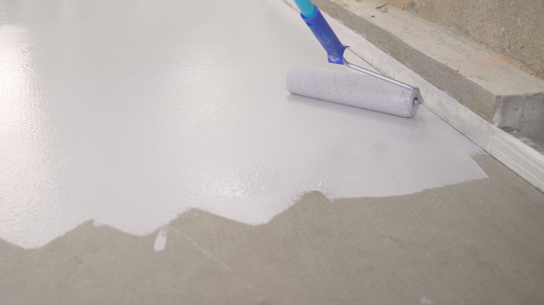 painting concrete floor