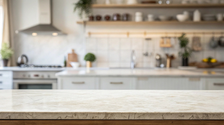Granite kitchen countertop