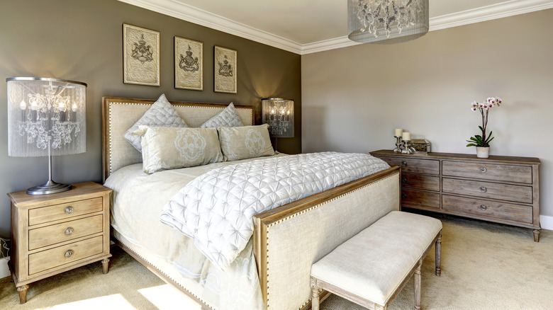 dresser in a bedroom