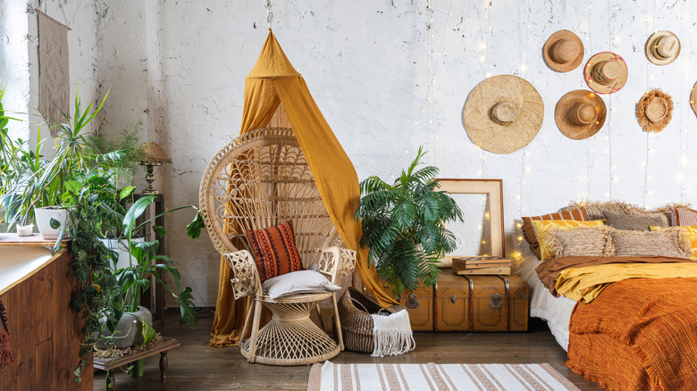 canopy over a bedroom chair