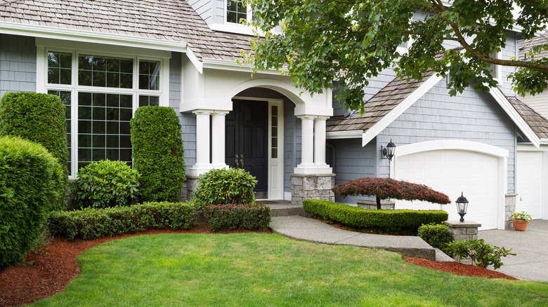 Home with lots of hedges