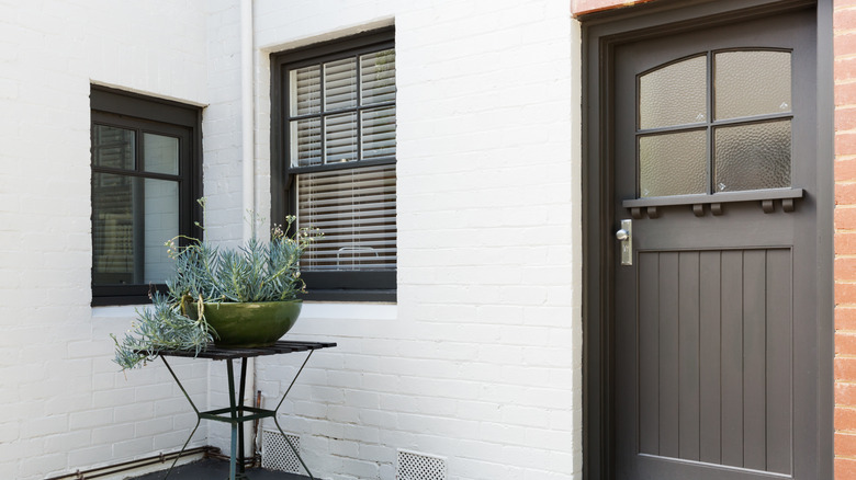 black and white home
