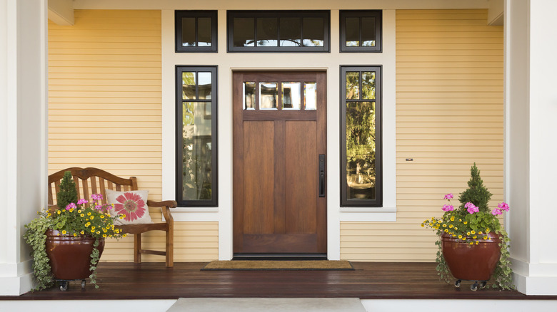 yellow and brown home