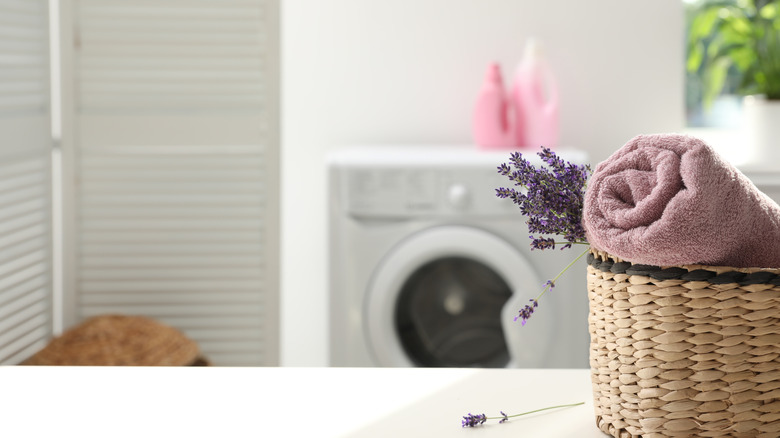 unique accents in the laundry room