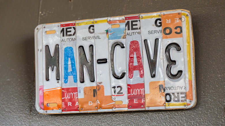 Man cave license plate
