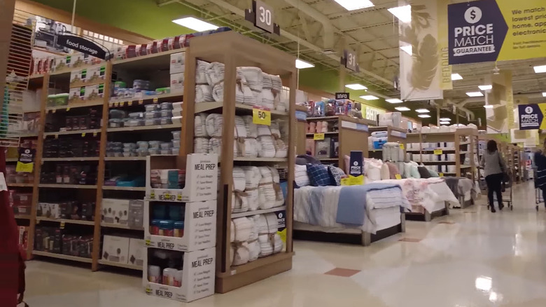 Home decor section with bedding and more in a Fred Meyer