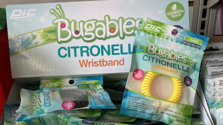 Bugables citronella wristband display