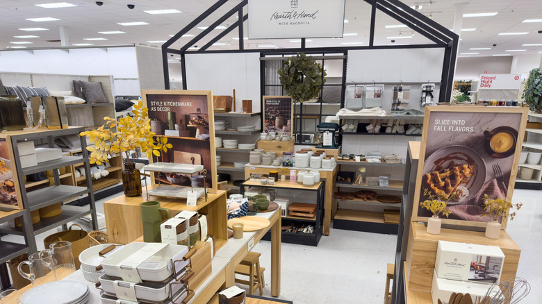 Target store with stylish kitchenware