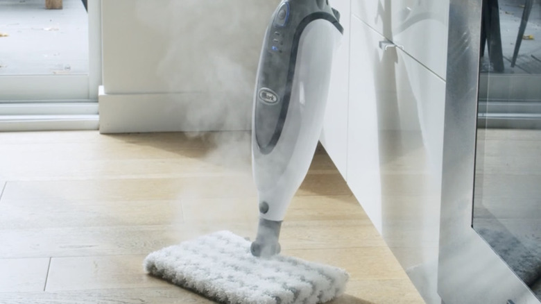 Shark Steam Pocket Mop on hard floor in home