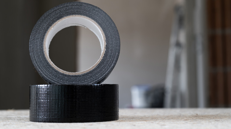 Two rolls of duct tape, one on top of the other