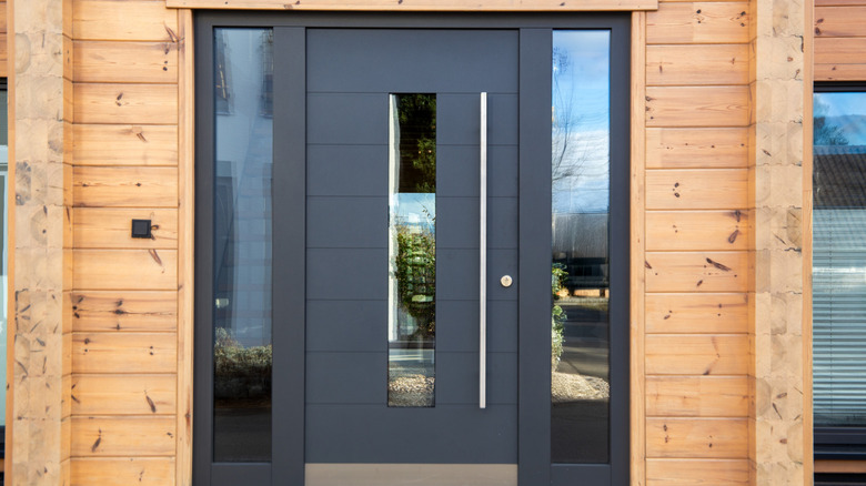 reinforced fiberglass front door