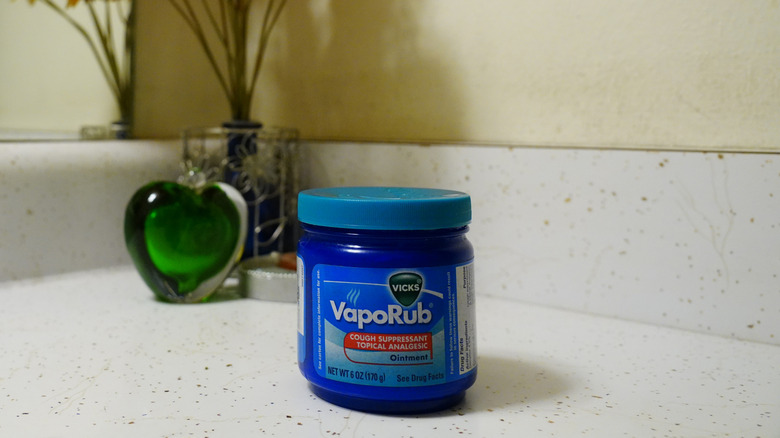 Vicks VapoRub on counter