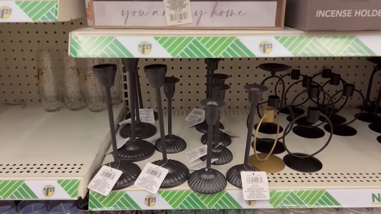 black iron candlesticks Dollar Tree
