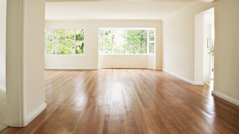 hardwood floor in empty room