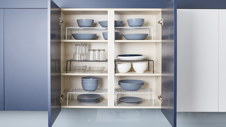 organized kitchen cabinet