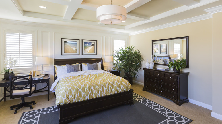 bedroom decorated with high-end furniture