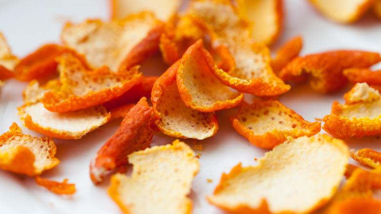 dried orange peels