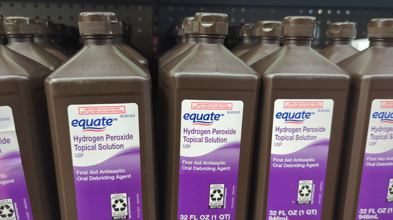 Hydrogen peroxide on store shelves