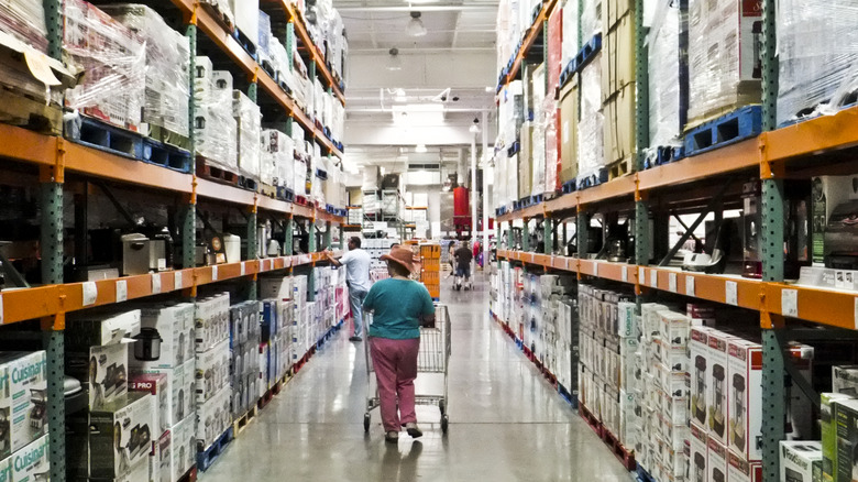 Person shopping at Costco