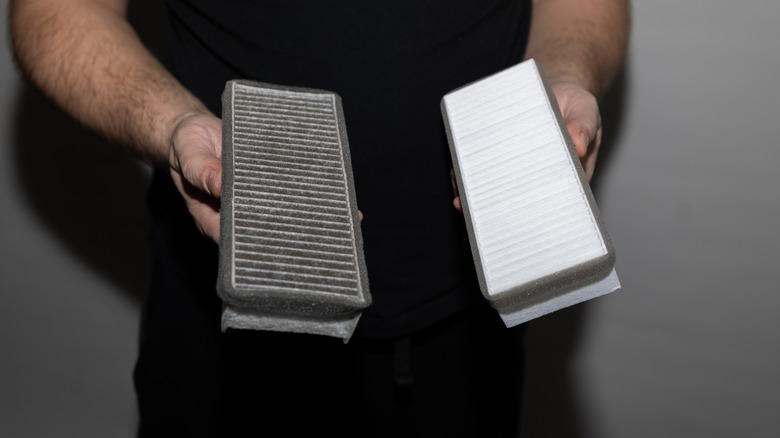 Comparison of clean and dirty filters