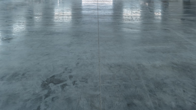 Glossy concrete