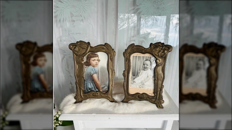 matching pair of Art Nouveau frames