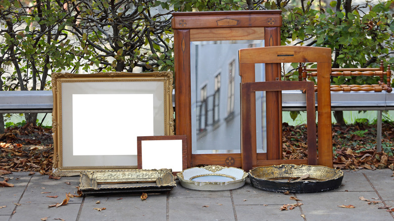 selection of antique frames