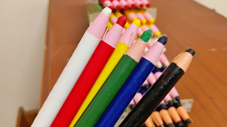 Colorful grease pencils
