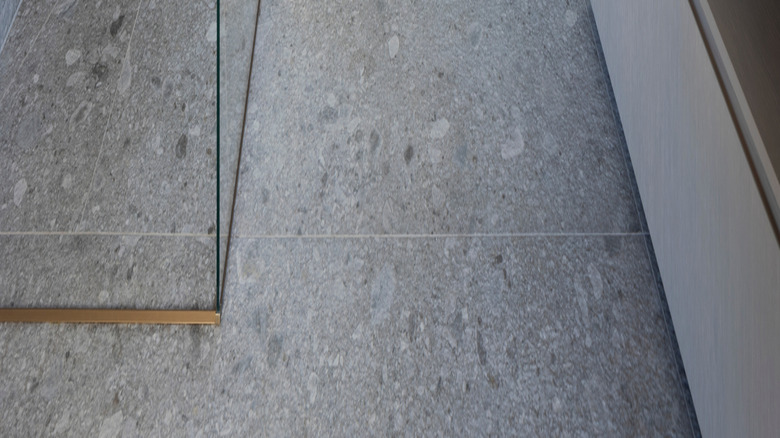 natural stone shower floor