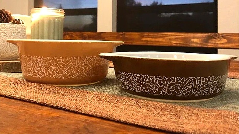 A Pyrex Woodland bowl set for sale on Poshmark