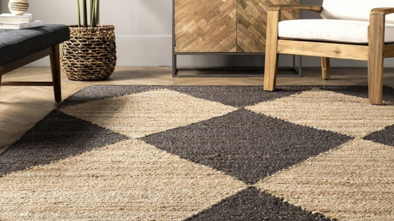 jute carpet in living room