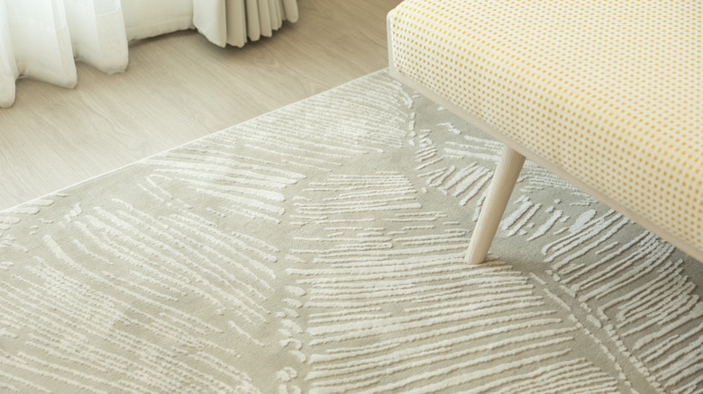 modern style room with textured carpet