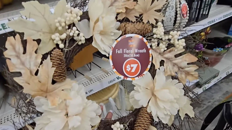 Dollar Tree floral wreath
