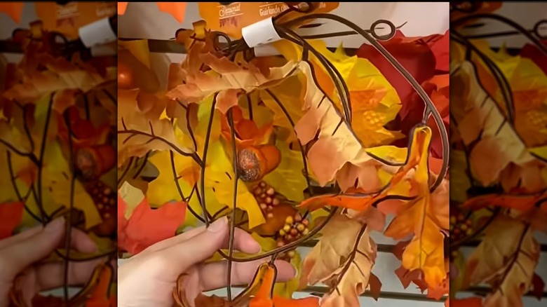 Dollar Tree Floral Garden Maple Leaves Garland