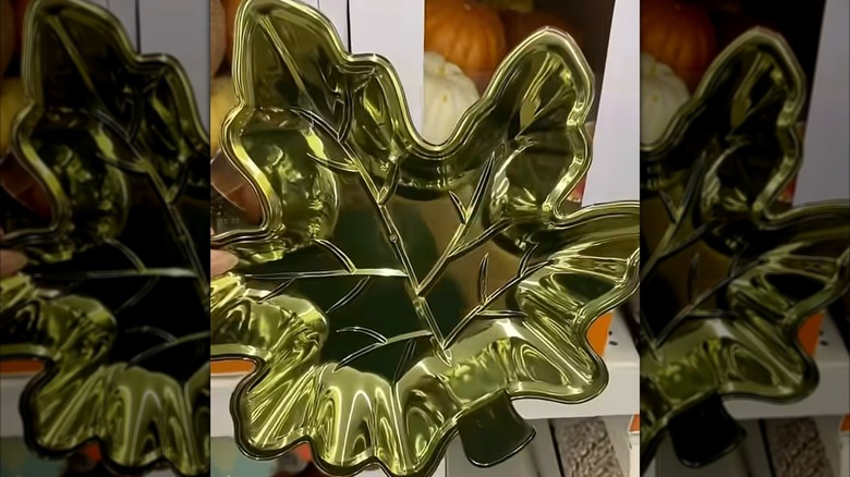 Dollar Tree Harvest Theme Maple Leaf Dish