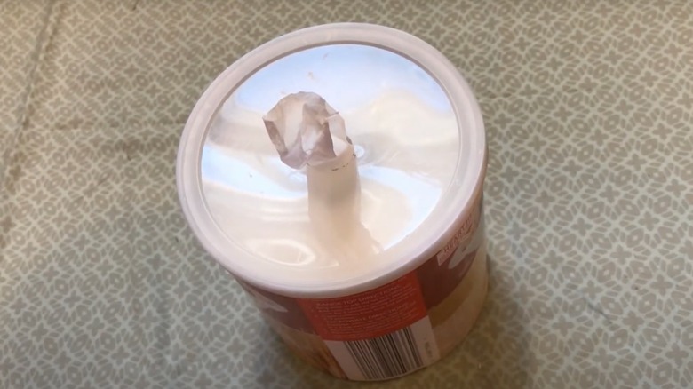Photo of a DIY napkin dispenser