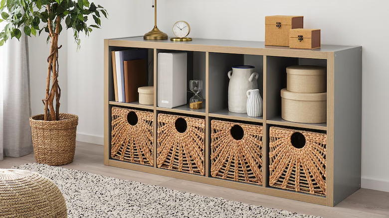 LUSTIGKURRE Baskets in a cube organizer