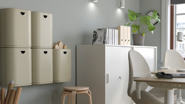 IKEA bin used in an office