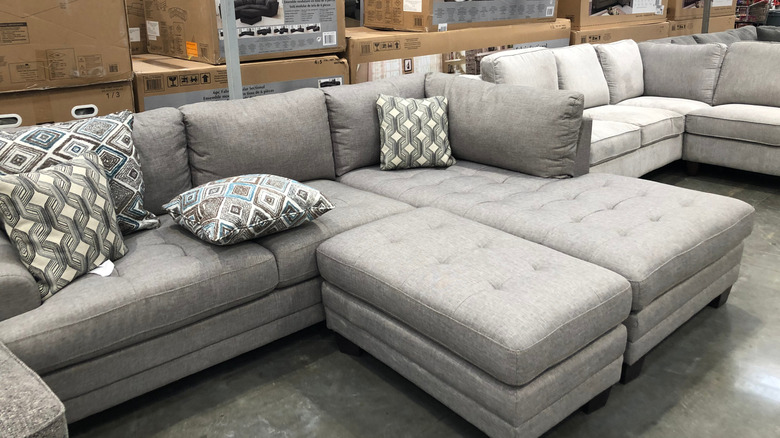 Sectional inside of a Costco warehouse