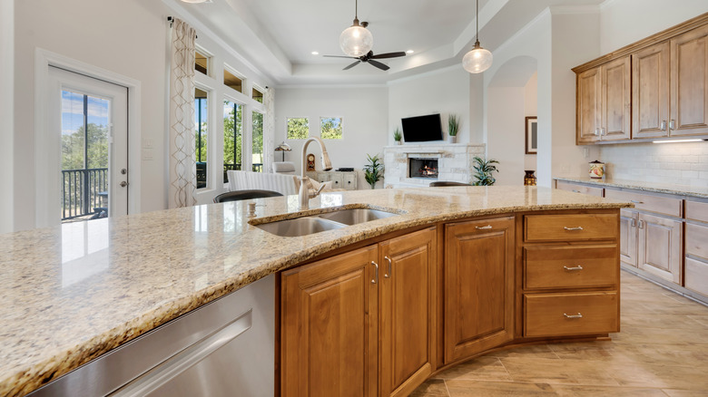 outdated honey oak cabinets