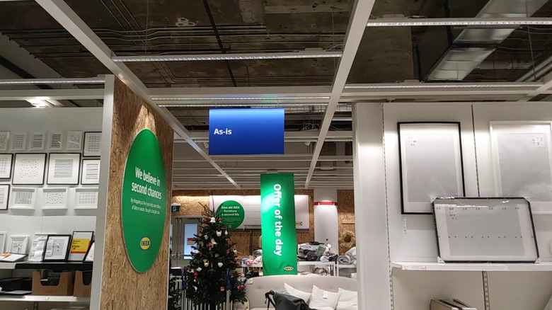 View of the As-Is section in an IKEA store