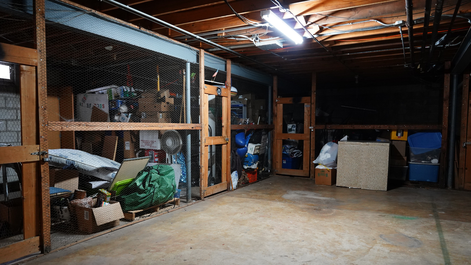 Basement Storage Room Organizing