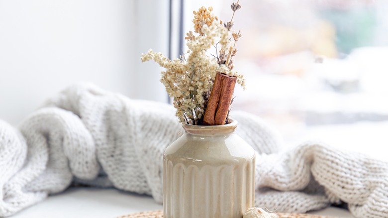cinnamon stick floral display