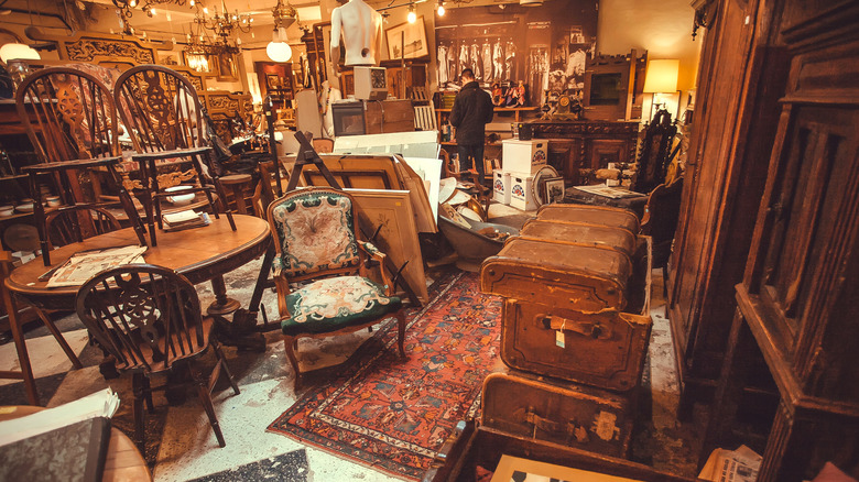 Antique store in Belgium
