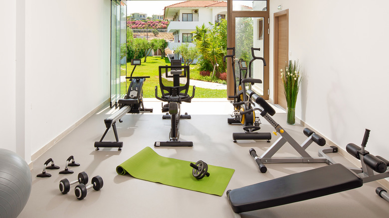 View of a home gym