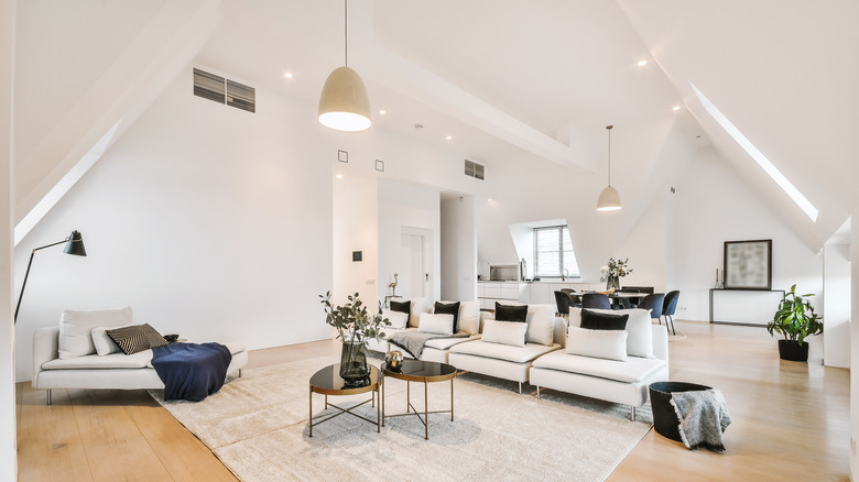 Neutral living space minimalistic